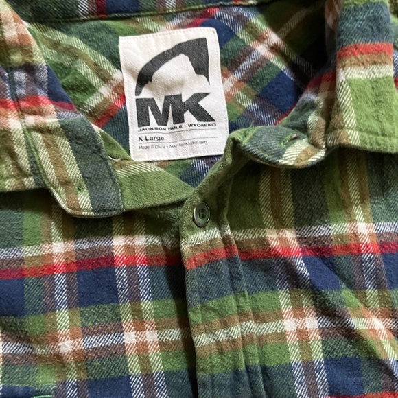 Mountain Khakis Green and Blue Casual Button Down Shirt - Picture 2 of 2